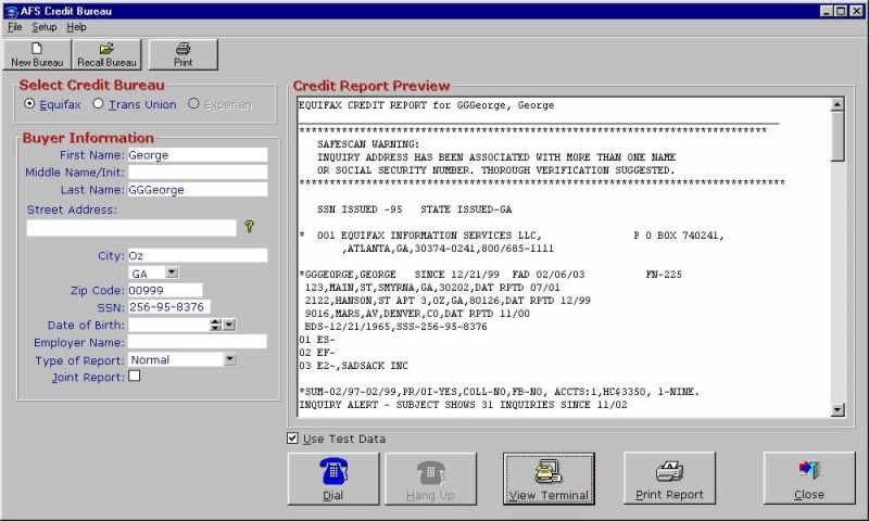 AFS F&I Credit Bureau Reporting